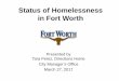 Status of Homelessness in Fort Worth