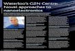 Waterloo’s G2N Centre: Novel approaches to