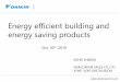 Energy efficient building and energy saving products