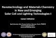 Nanotechnology and Materials Chemistry in New and Emerging 