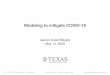 Modeling to mitigate COVID-19 - TAMEST