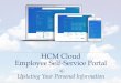 HCM Cloud Employee Self-Service Portal