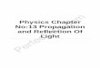 Physics Chapter No:13 Propagation and Reflection Of Light