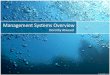 Management Systems Overview - WSU Energy Program