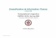 Classification & Information Theory