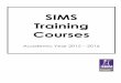 SIMS Training Courses - egfl.org.uk