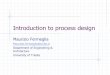 Introduction to process design - moodle2.units.it