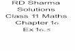 RD Sharma Solution Class 11 Maths Chapter 16 Exercise 16.5--