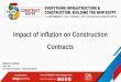 Impact of inflation on Construction Contracts