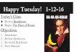 The Pines of Rome Objectives: Happy Tuesday! 1-12-16
