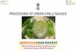 PROCESSING OF GREEN CHILLI SAUCES