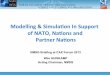 Modelling)&)Simula/on)In)Support) of)NATO,)Na/ons)and 