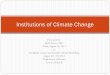 Institutions of Climate Change