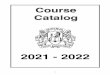 Course Catalog 2021 - 2022 - SPARCC