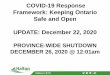 COVID-19 Response Framework: Keeping Ontario Safe and Open 