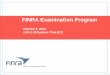 FINRA Examination Program
