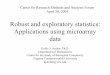 Robust and exploratory statistics: Applications using 
