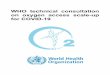 WHO technical consultation on oxygen access scaleup - for 