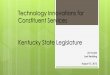 Technology Innovations for Constituent Services Kentucky 