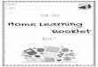 Booklet Home Learning