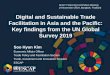 Digital and Sustainable Trade Facilitation in Asia and the 