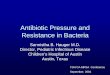 Antibiotic Pressure and Resistance in Bacteria