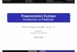 Programmation Exotique Introduction au PostScript