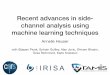 Recent advances in side- channel analysis using machine 