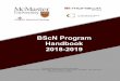 BScN Program Handbook 2018-2019