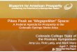 Pikes Peak as “Megapolitan” Space - Brookings