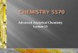 Advanced Analytical Chemistry Lecture 13