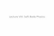 Lecture 8 - Soft-Body Physics