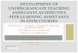 Development of Undergraduate Teaching Assistants as 