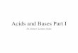 Acids and Bases Part I - ricksobers.com
