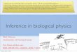 Inference in biological physics
