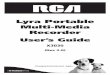 Lyra Portable Multi-Media Recorder User’s Guide