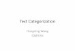 Text Categorization - cs.virginia.edu