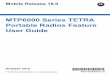 MTP6000 Series TETRA Portable Radios Feature User Guide
