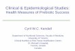 Clinical & Epidemiological Studies