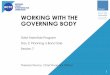 Working with the Governing Body