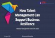 How Talent Management Can Support Business Resilience