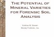 The Potential of Mineral Varieties for Forensic Soil Analysis