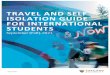 TRAVEL AND SELF ISOLATION GUIDE FOR INTERNATIONAL STUDENTS