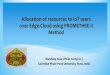 Allocation of resources to IoT users over Edge-Cloud using 