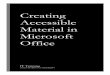 Creating Accessible Material in Microsoft Office