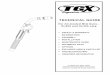 TGX Air-Cooled MIG Guns - 300 and 400 amp - Product Manual