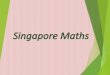 1. The History of Singapore Maths 2. Programme Based on 