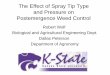 The Effect of Spray Tip Type and Pressure on Postemergence 