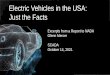 Electric Vehicles in the USA: Just the Facts