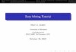 Data Mining Tutorial - user.eng.umd.edu